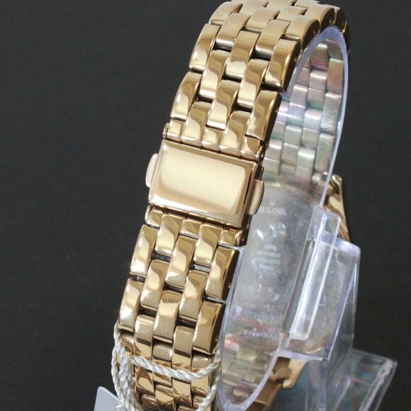 Caravelle Ladies Quartz Watch By Bulova Chrystal Bezel And Indices 32mm - Picture 11 of 13